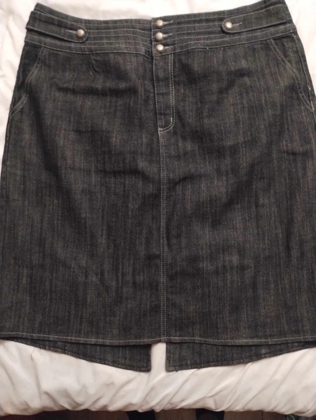 Ashley Stewart Denim Skirt - Dark Wash