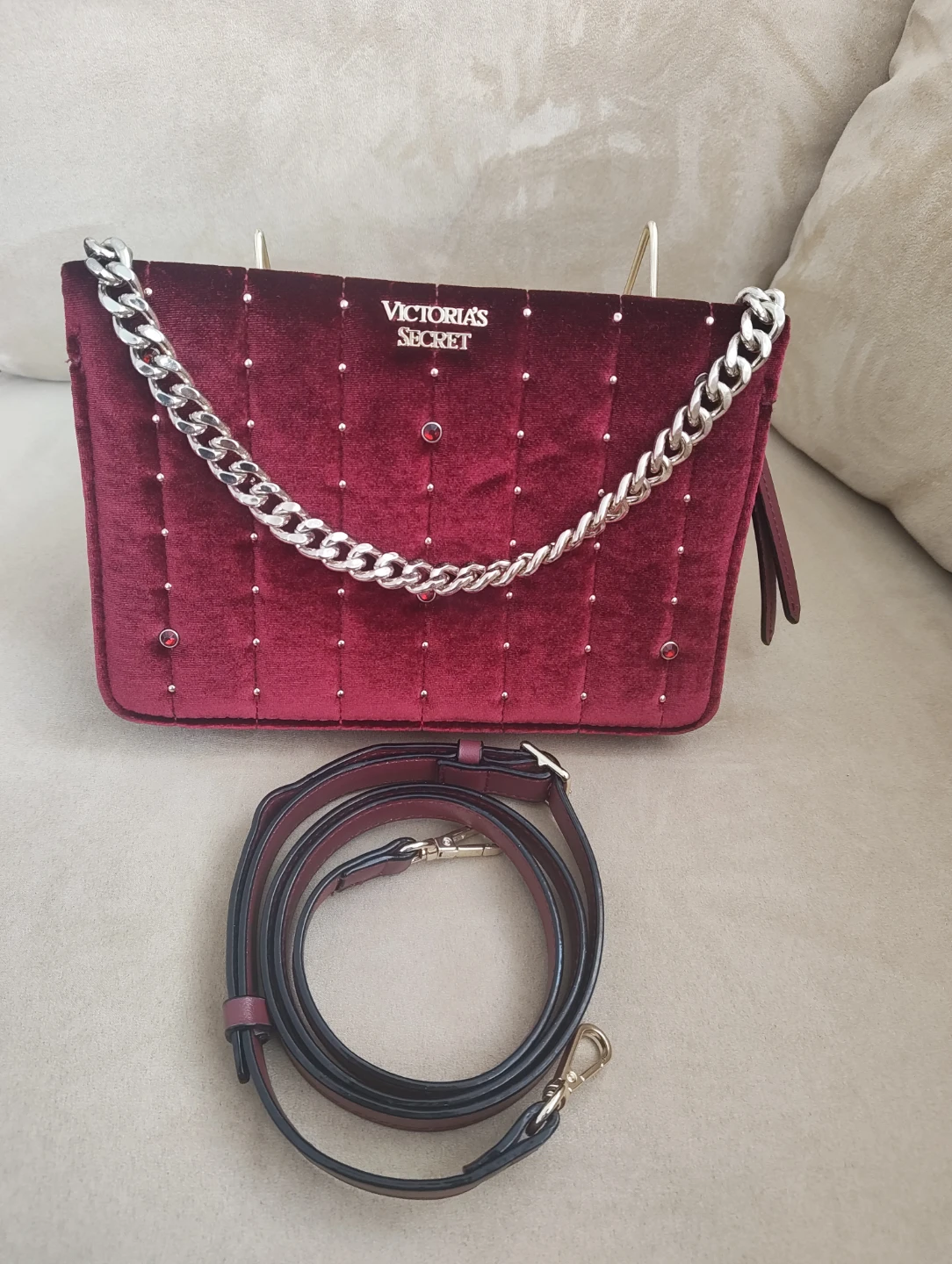 Victoria's Secret Velvet Chain Bag