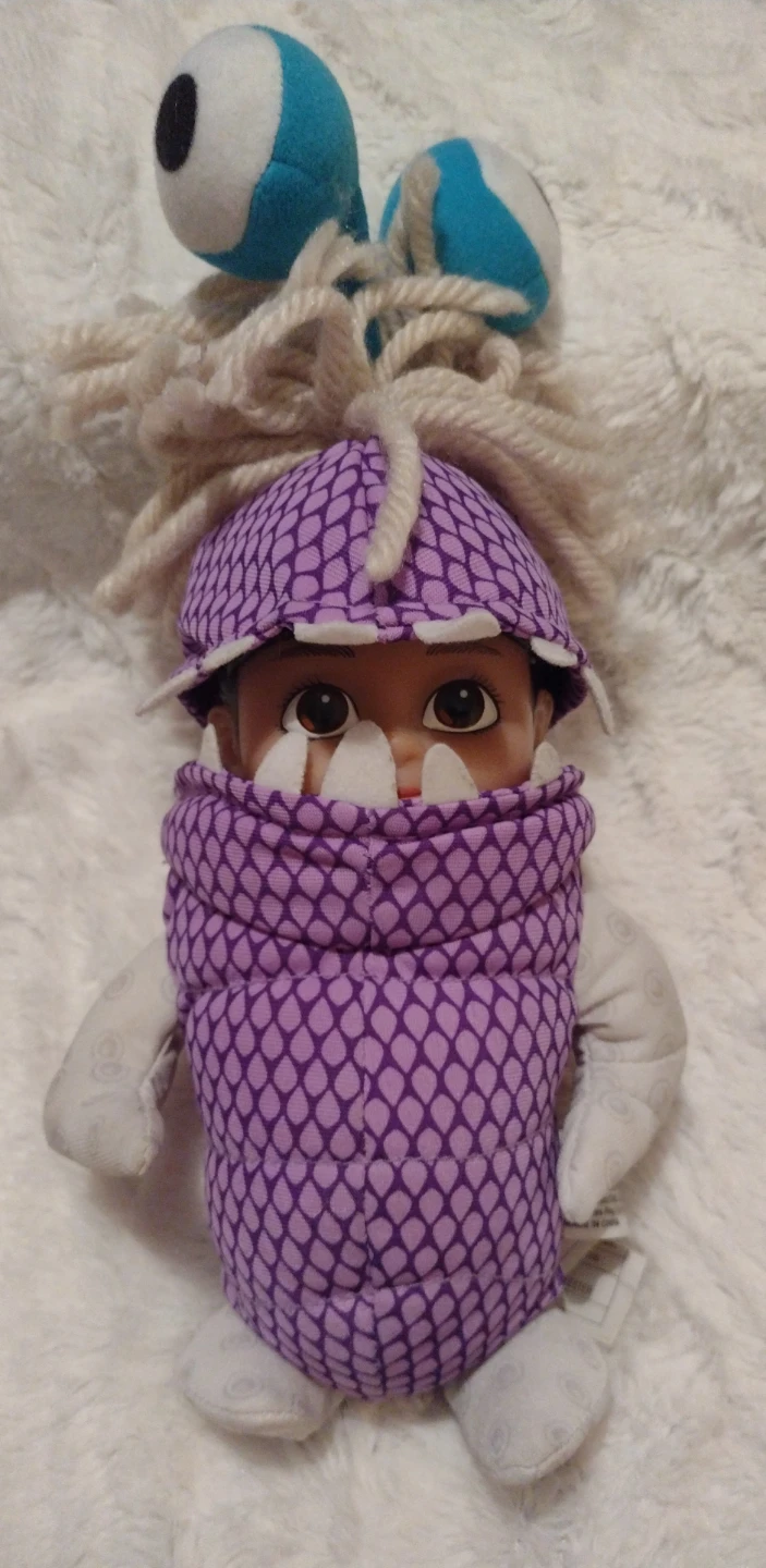 Monsters Inc Boo In Monster Costume Plush 8” 2001 Rare Disney