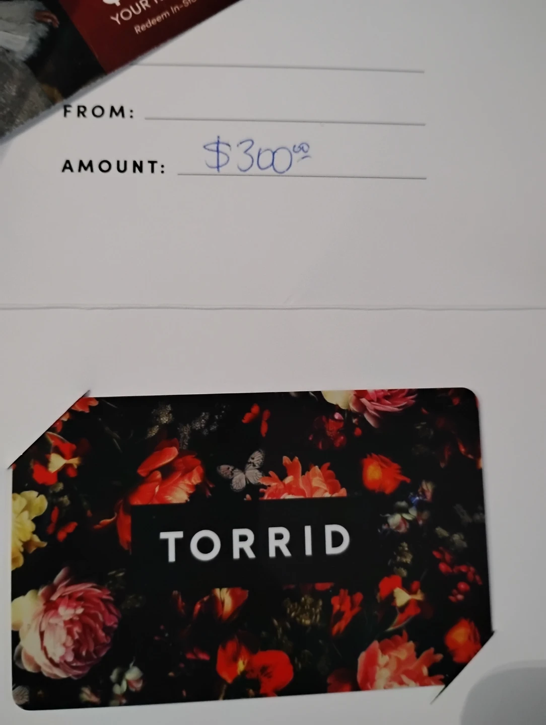Torrid $300 Giftcardtorrid gift card for sale - photo 2