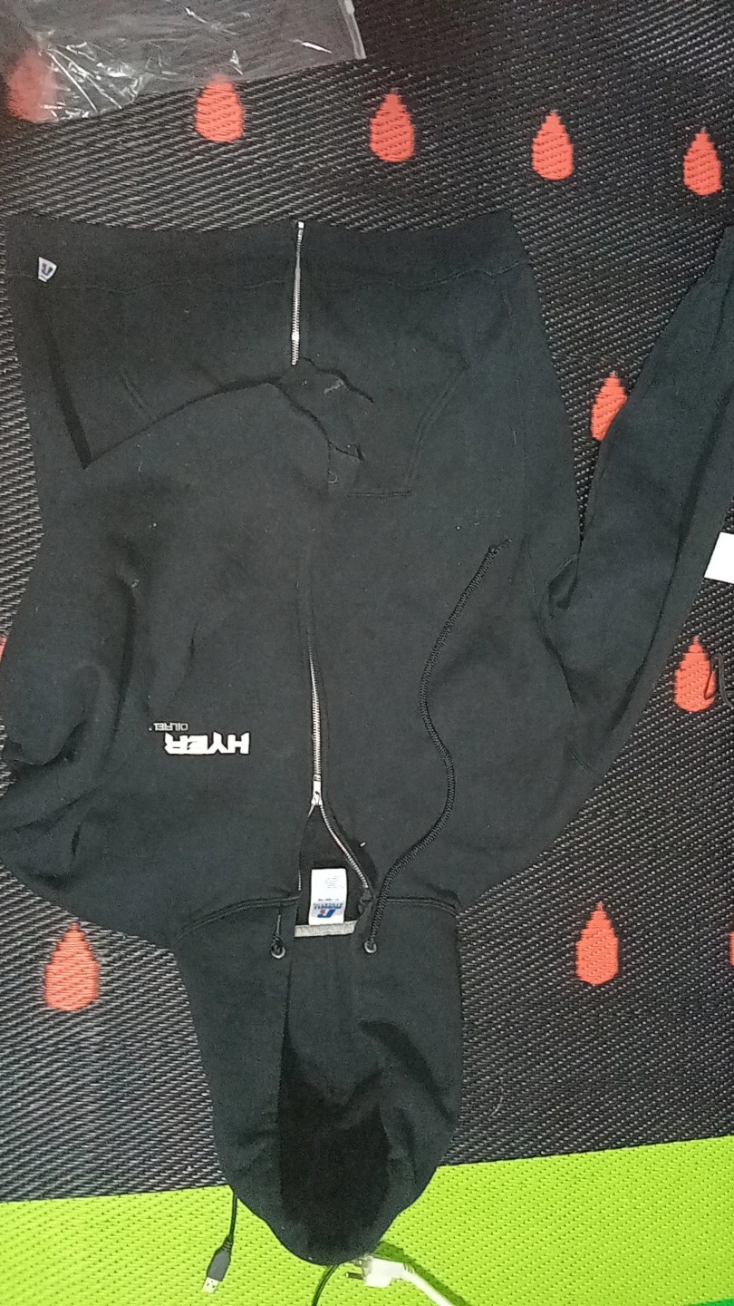 Vintage 90's Athletic HY-ER Oilfield Zip-Up Hoodie