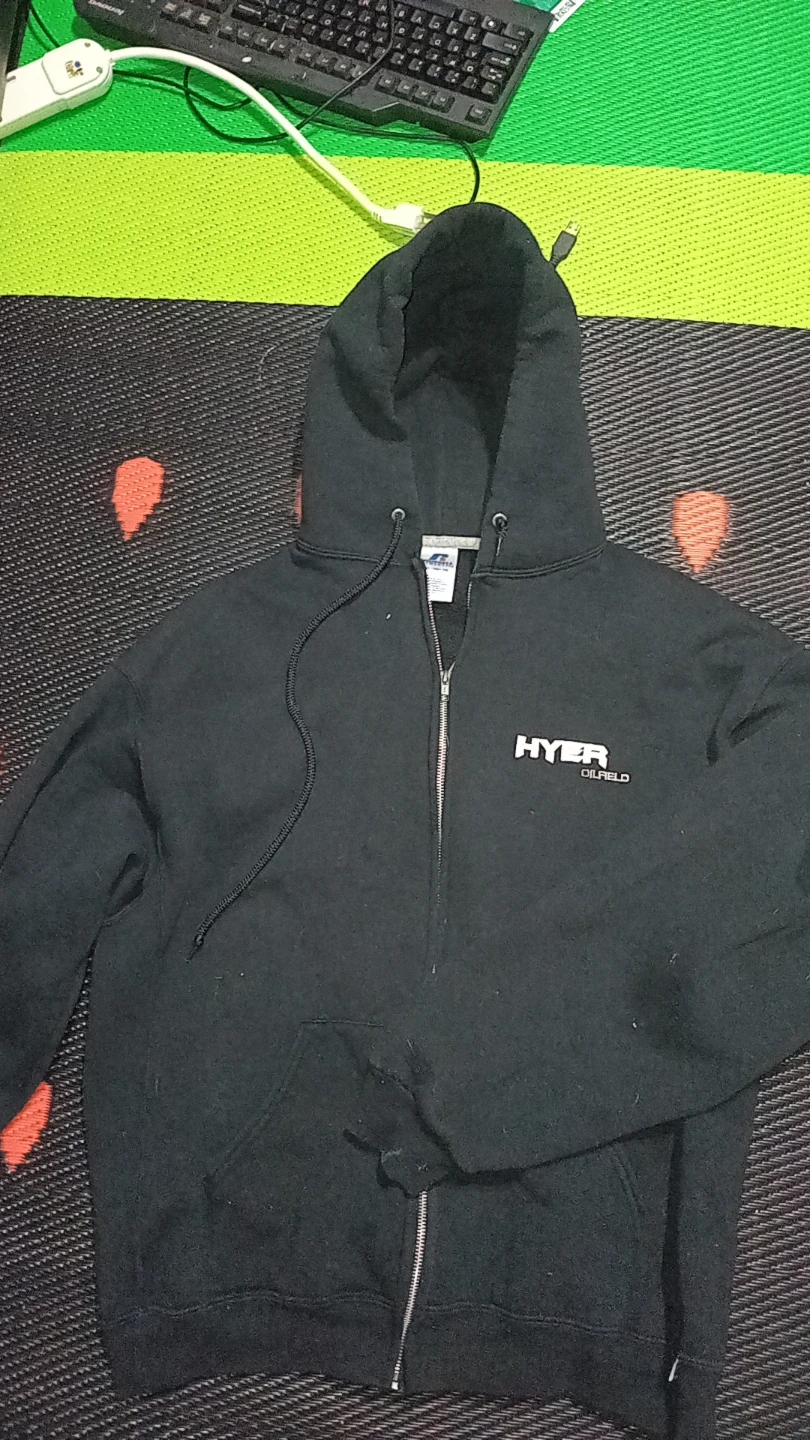 Vintage 90's Athletic HY-ER Oilfield Zip-Up Hoodie - photo 3