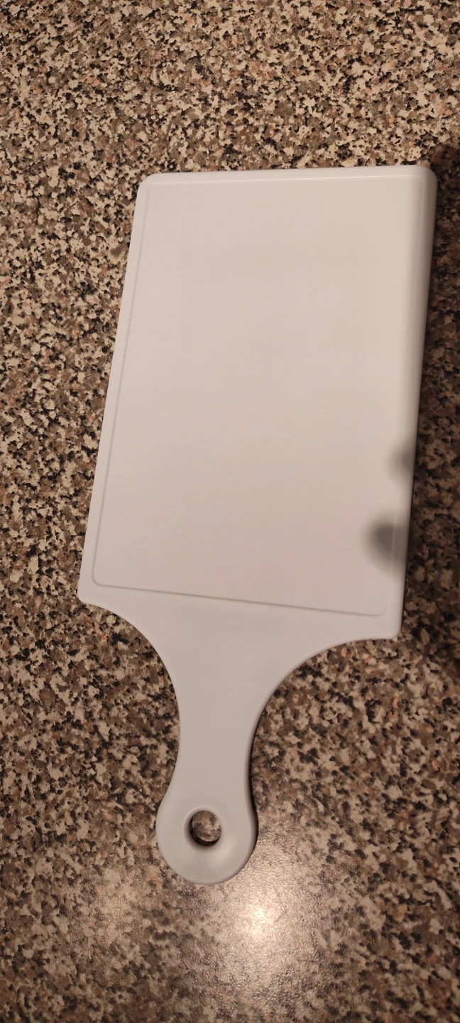 White Cutting Board with Handle - photo 2