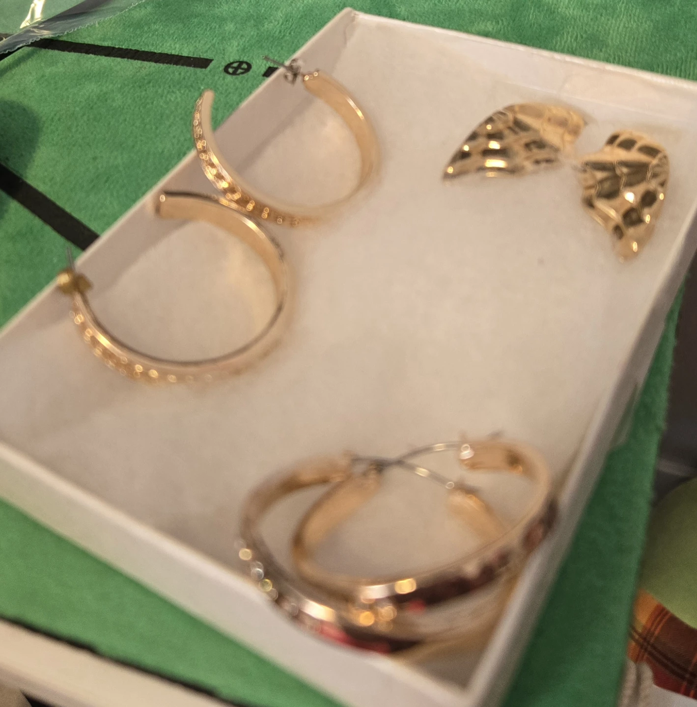 Gold Hoop & Stud Earring Set - photo 2