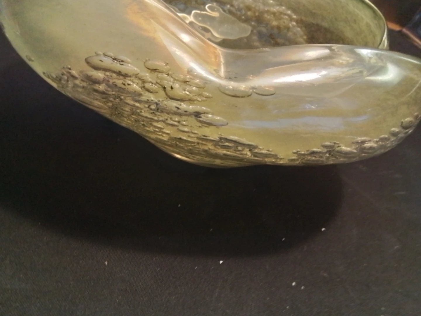 Iridescent Murano Glass Vase Candy Dish 7x3" - photo 3