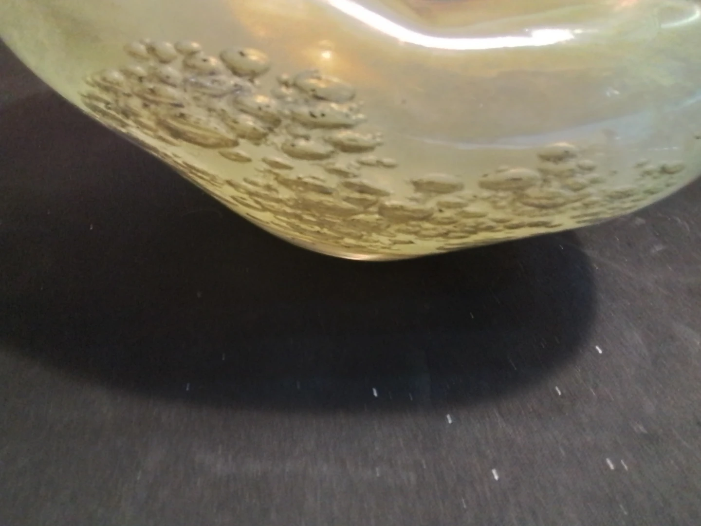 Iridescent Murano Glass Vase Candy Dish 7x3" - photo 4