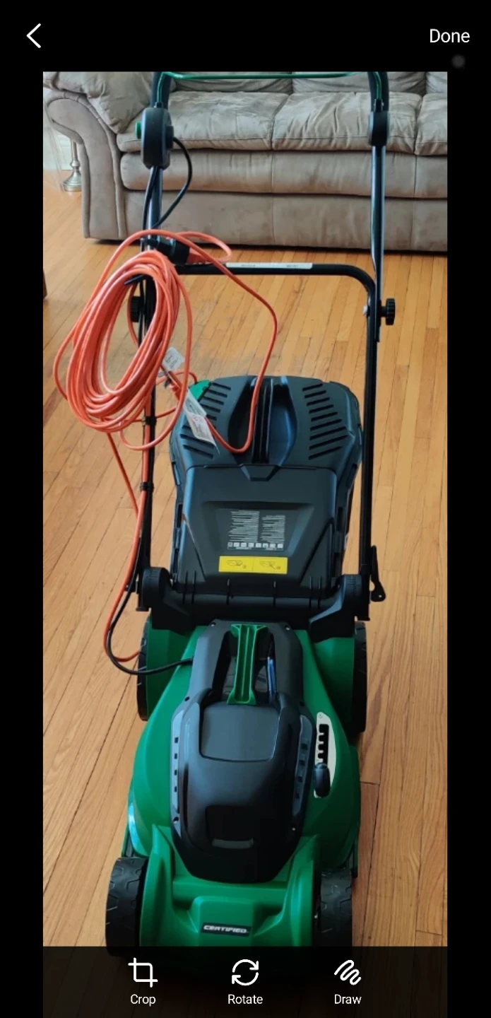 Certified 10 A Electric Lawn Mower 14" Deck - photo 2