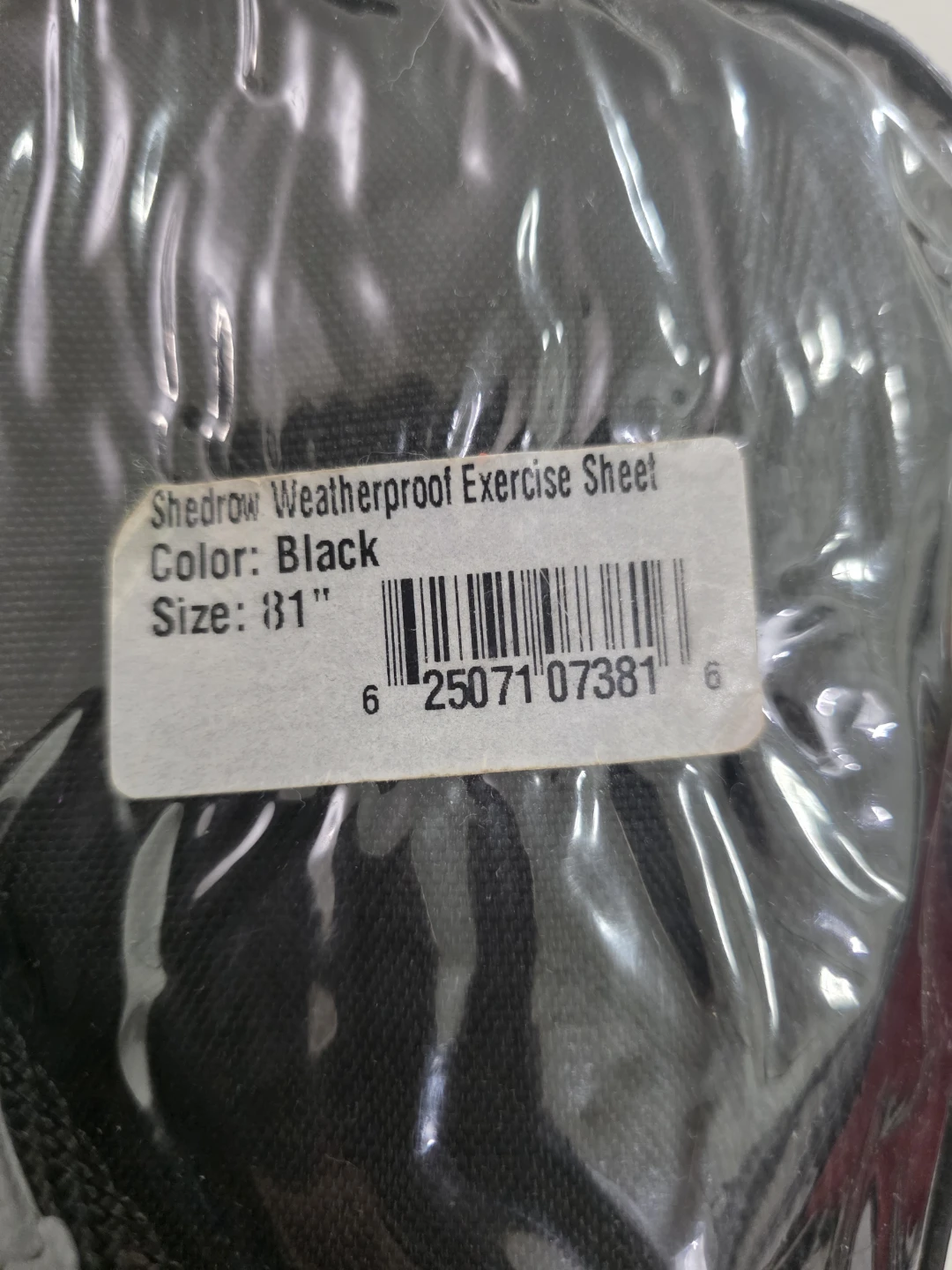 Shedrow Weatherproof Exercise Sheet - Black 81" - photo 2
