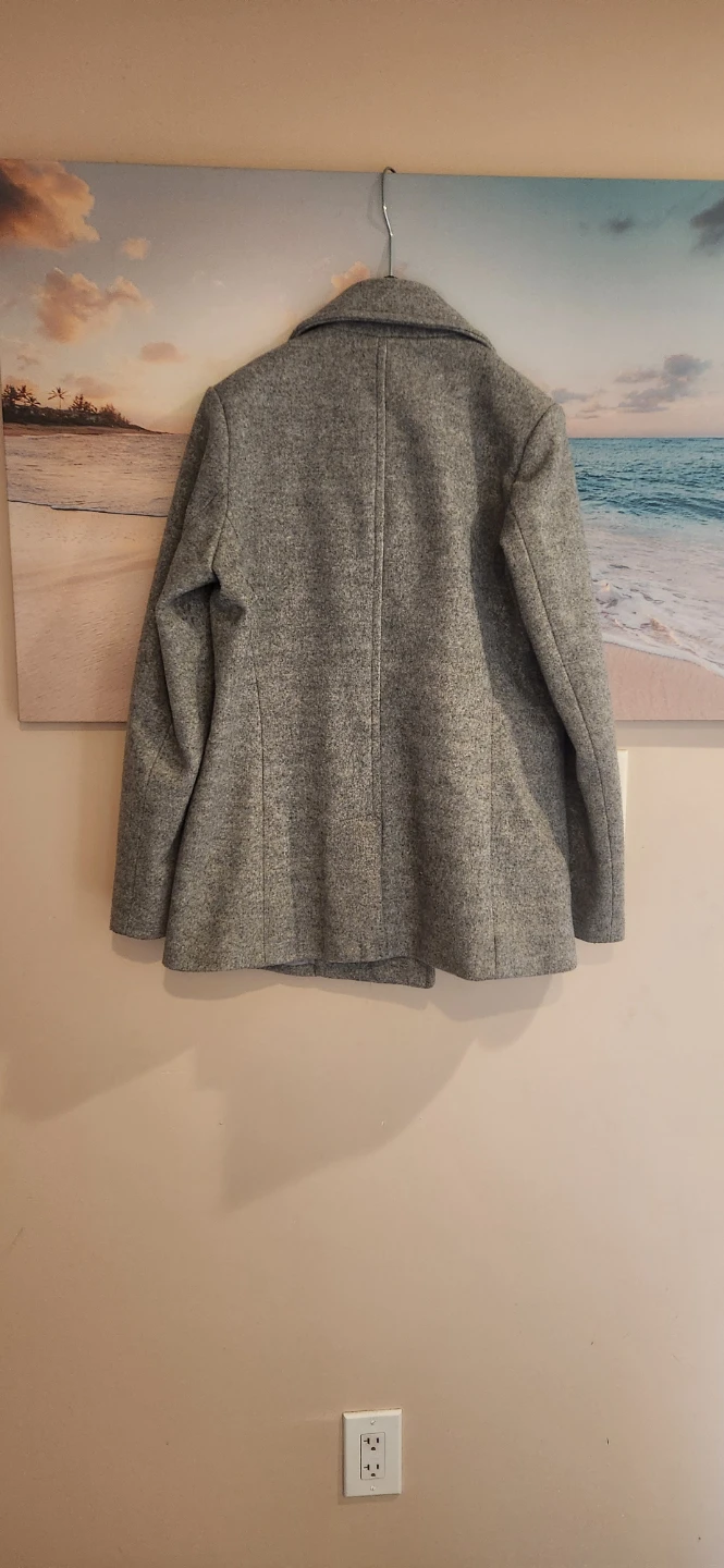 Old Navy Women's Grey Double-Breasted Peacoat - photo 4