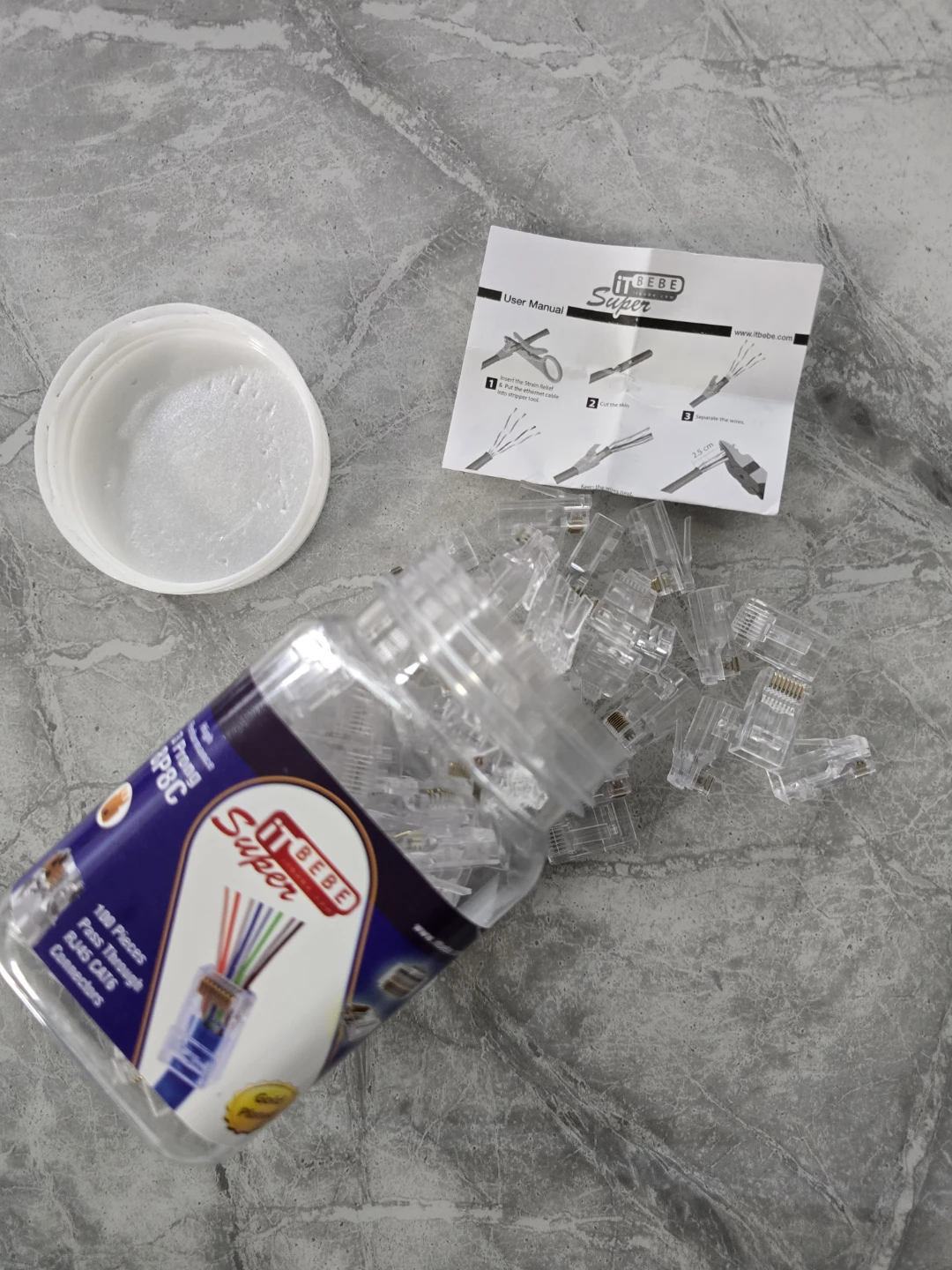 ITBEBE Super RJ45 CAT6 Connectors - 100 Pieces - photo 2