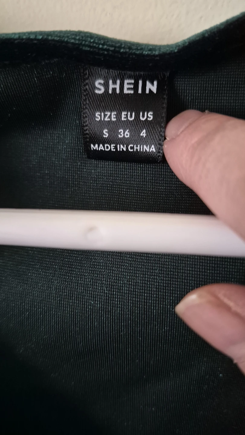 Shein Velvet Green Dress - Size S - photo 2