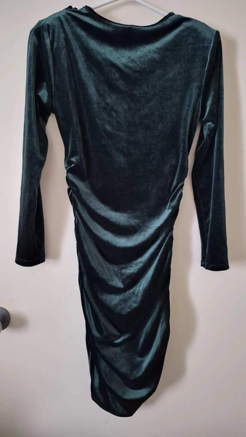 Shein Velvet Green Dress - Size S - photo 3