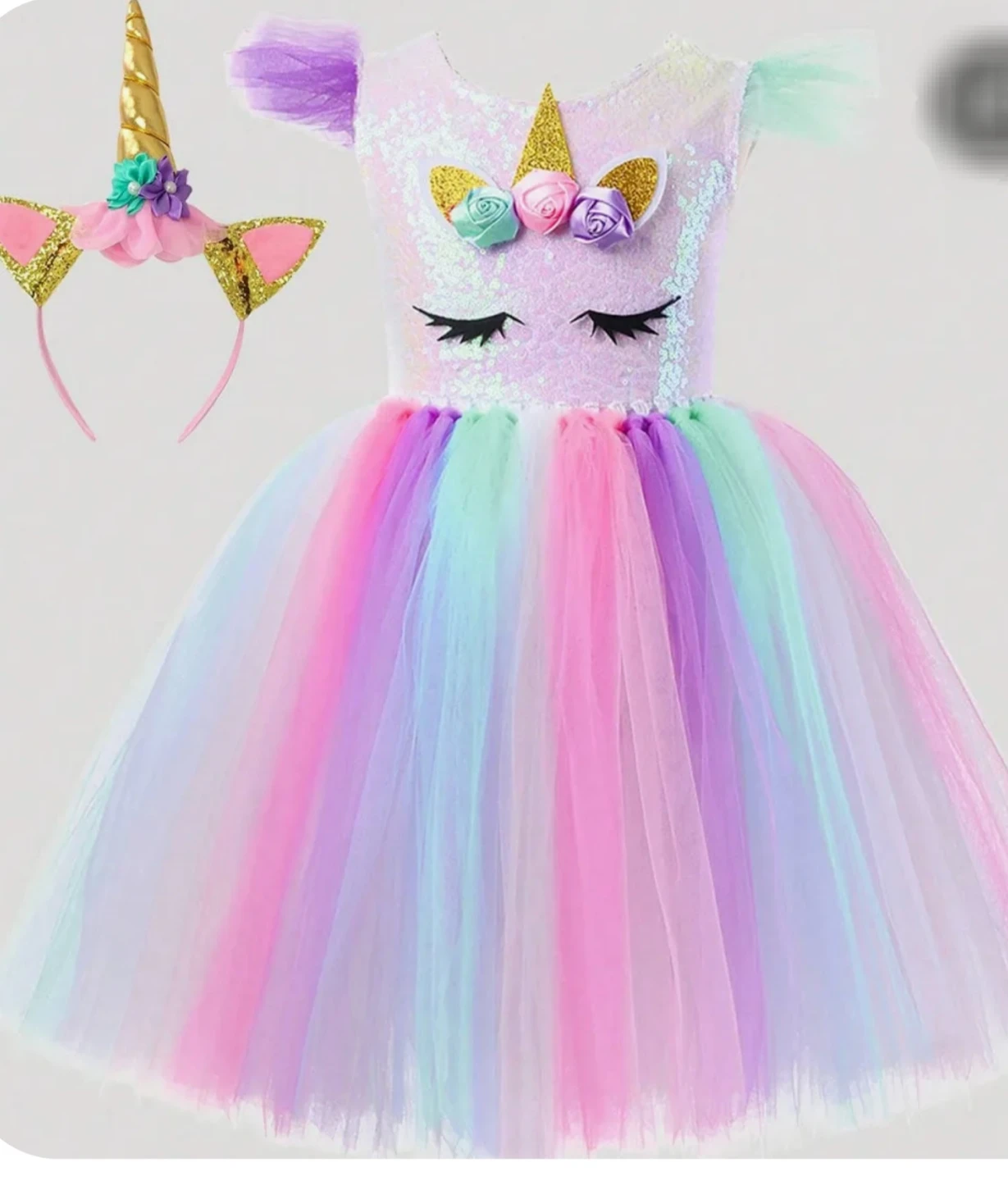 🥕Unicorn Dress with Headband🥕