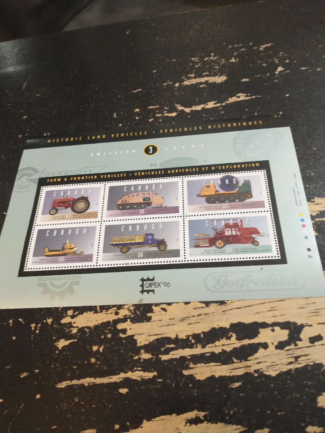 Lovely Capex 1996 Historic Land Vehicles mini sheet - photo 3