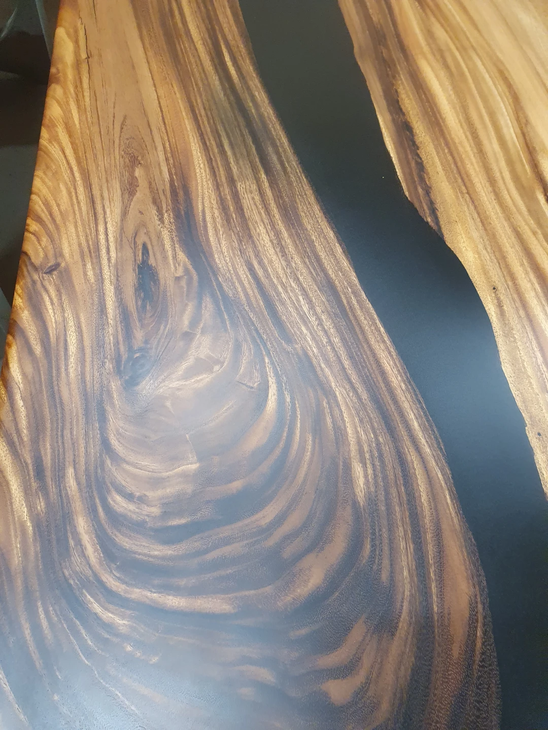 Live Edge Dining Table with Epoxy River - photo 3