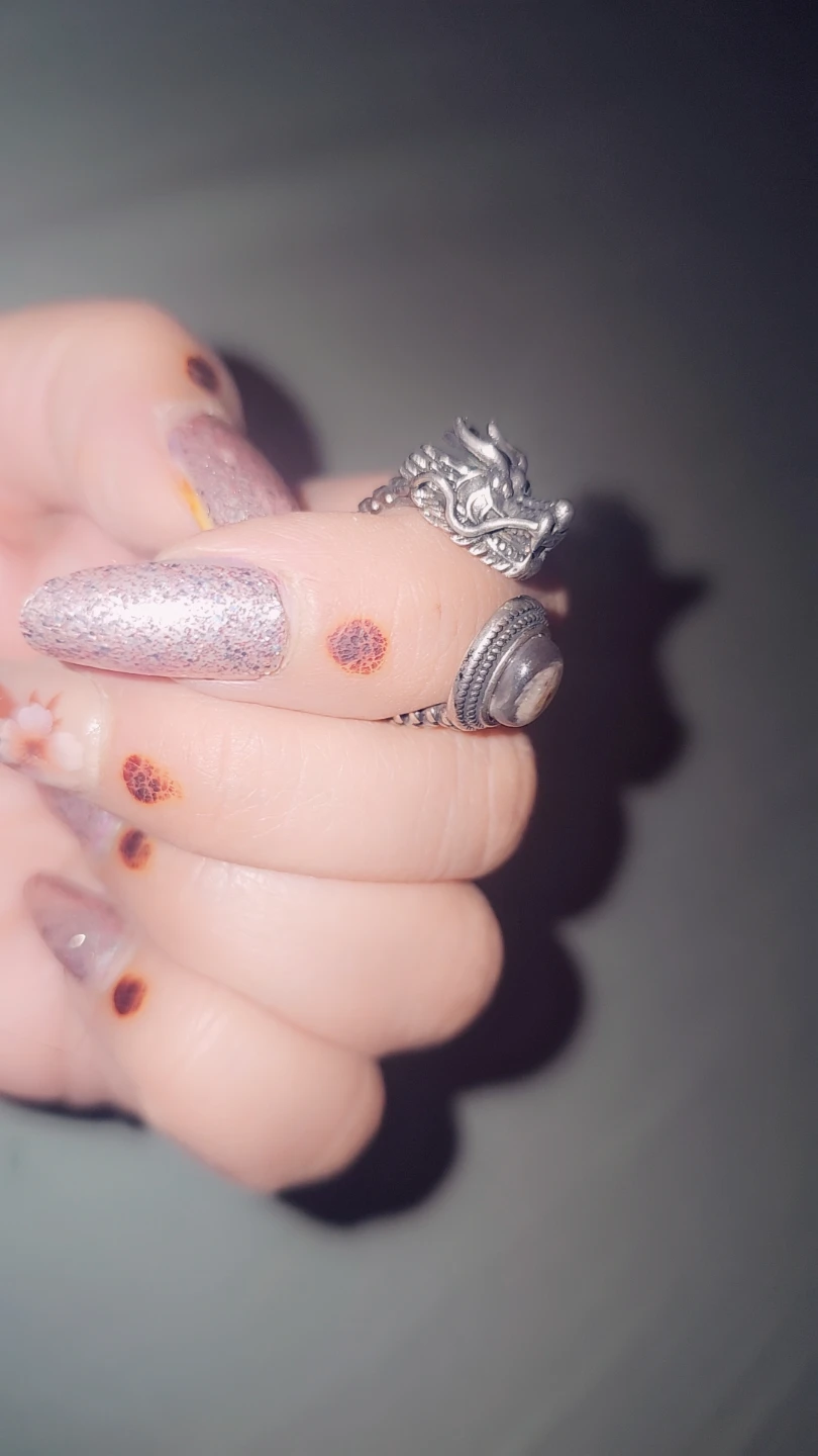Dragon Head , backbone crystal ring - photo 2