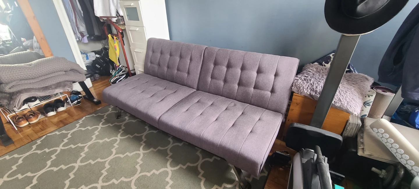 Gray Futon Sofa Bed