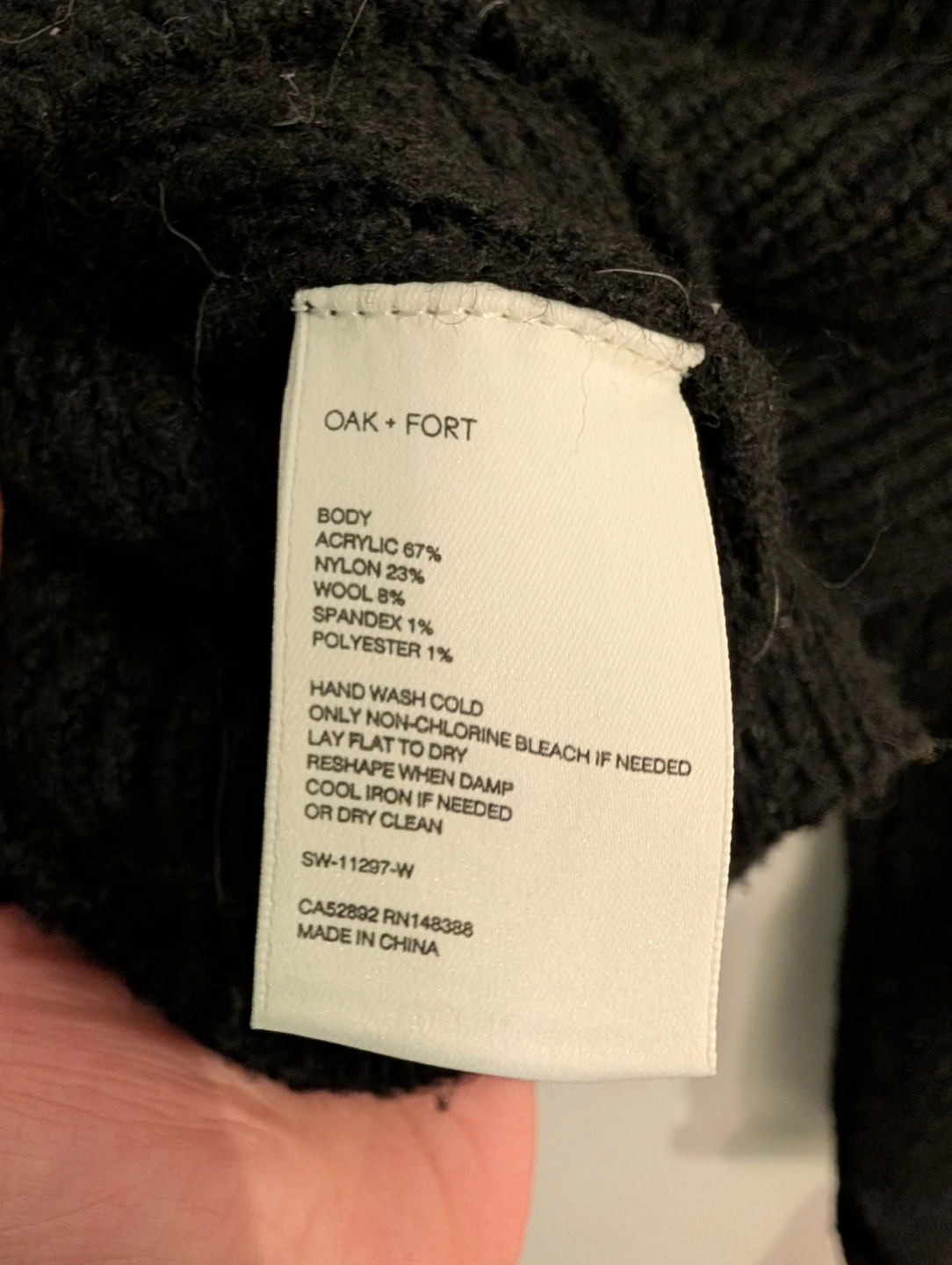Oak + Fort Wool Blend Cropped Sweater - photo 3