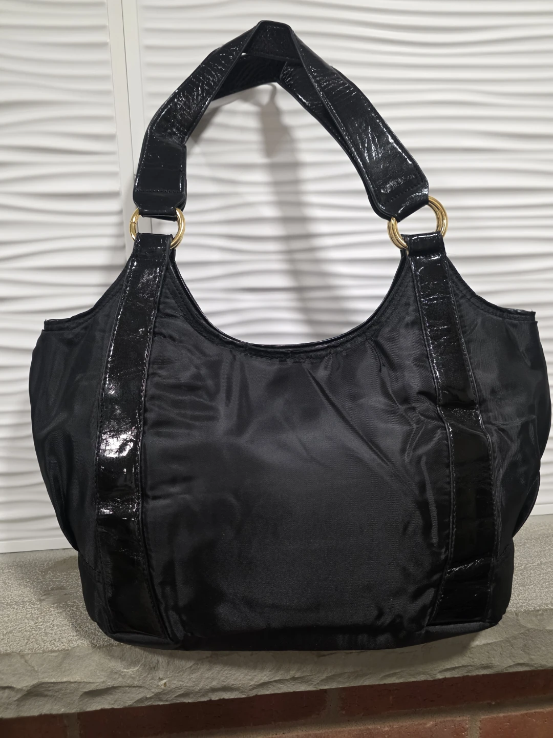 Black Nylon Tote Bag - photo 3