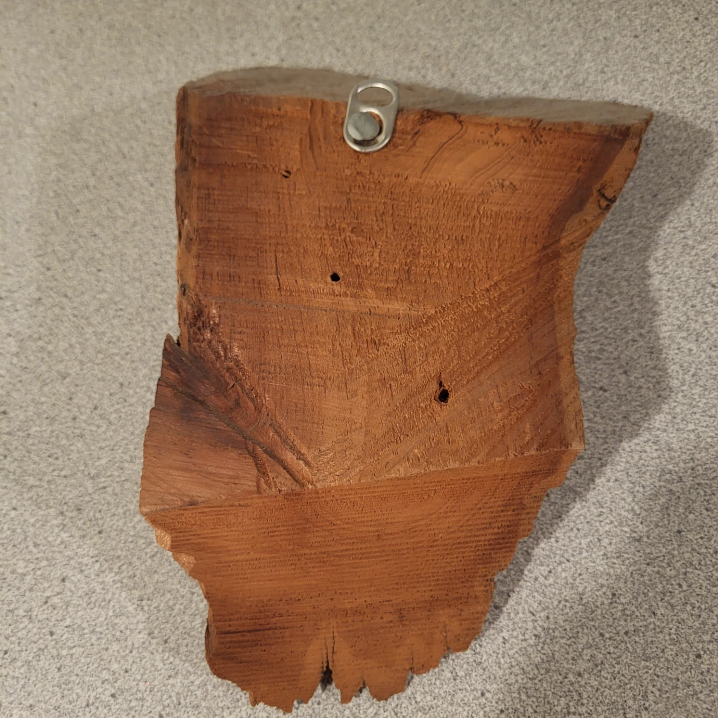 Hand Carved Wood Spirit Wall Hanging - photo 3