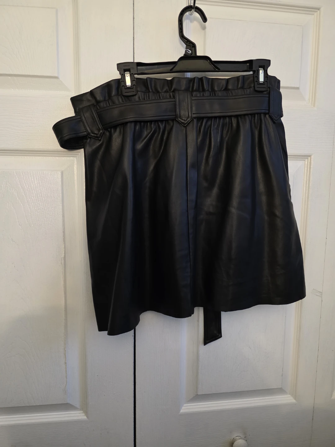 Black Faux Leather Skirt - photo 2