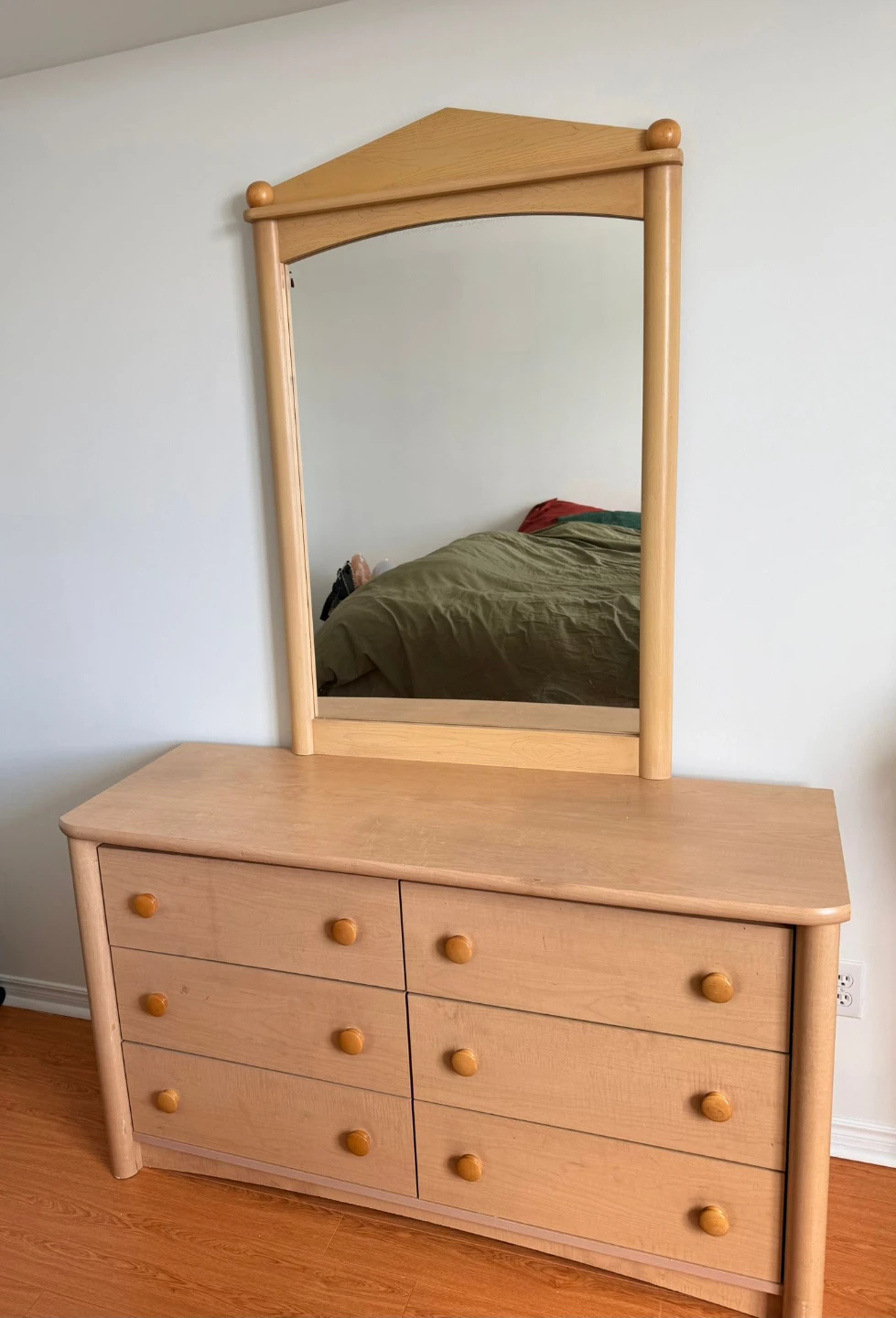 Wooden Dresser with Mirror - photo 3