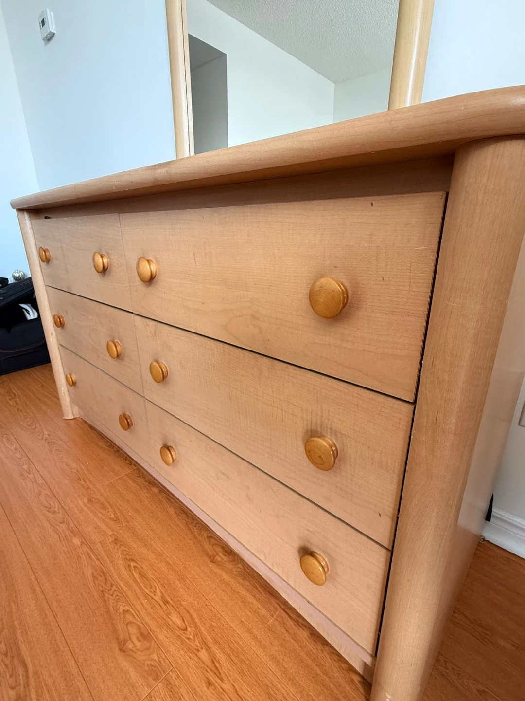 Wooden Dresser with Mirror - photo 4