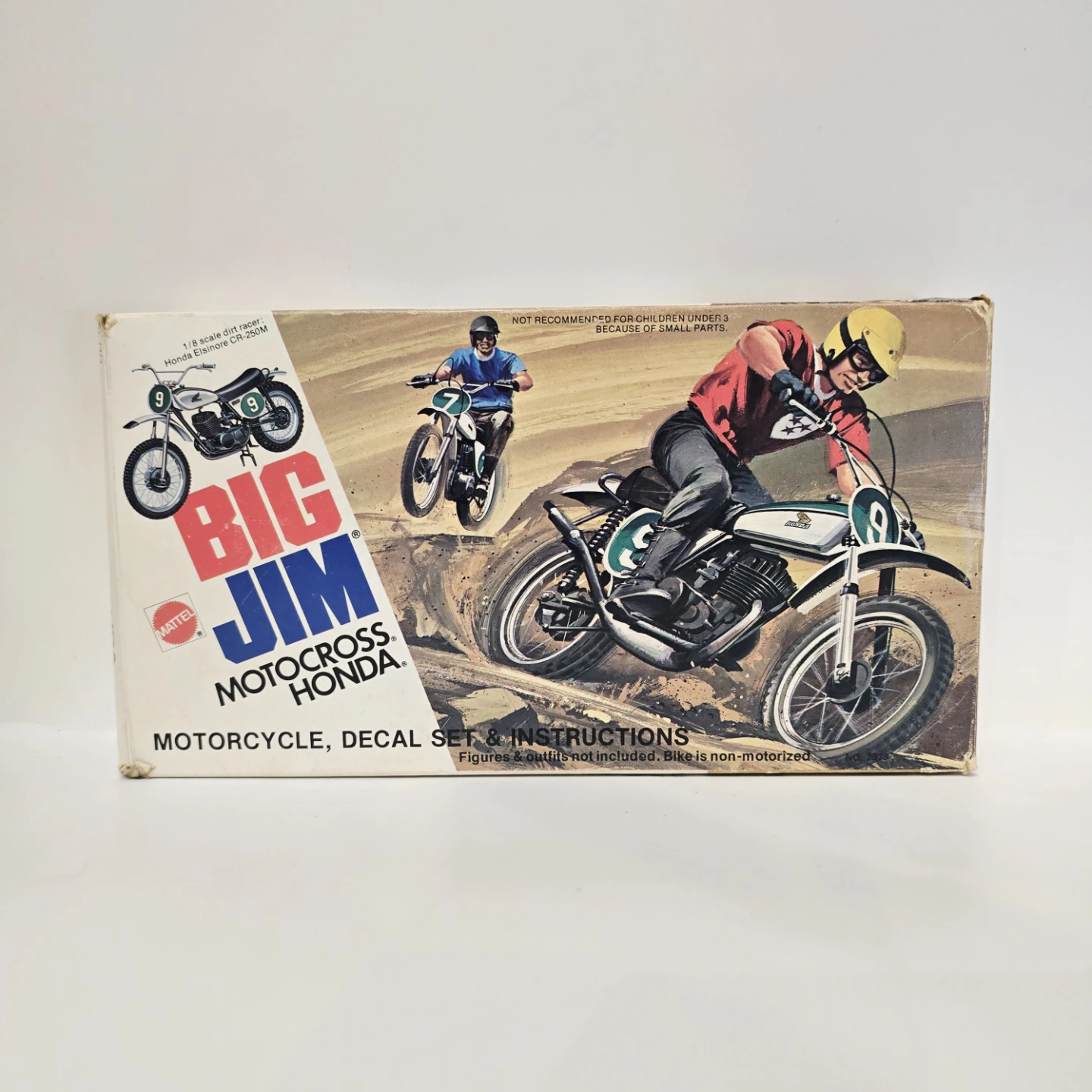 Big Jim Motocross Honda Box and Figurine