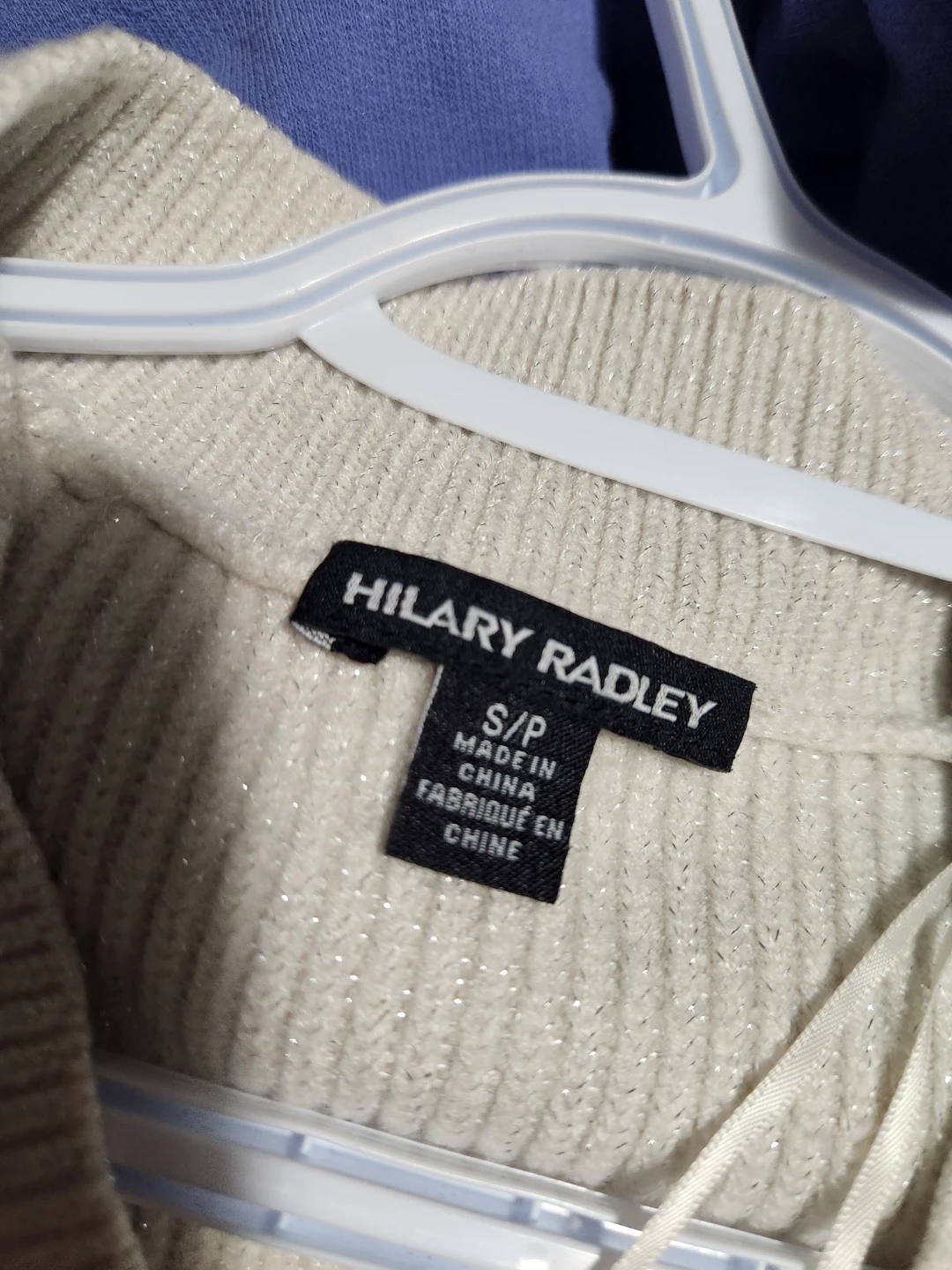 Hilary Radley Cream V-Neck Sweater - photo 3