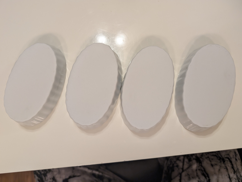White Ceramic Ramekins - Set of 4 - photo 2