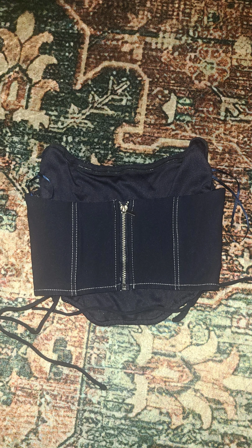 Datk Navy Corset Top- Garage - photo 2