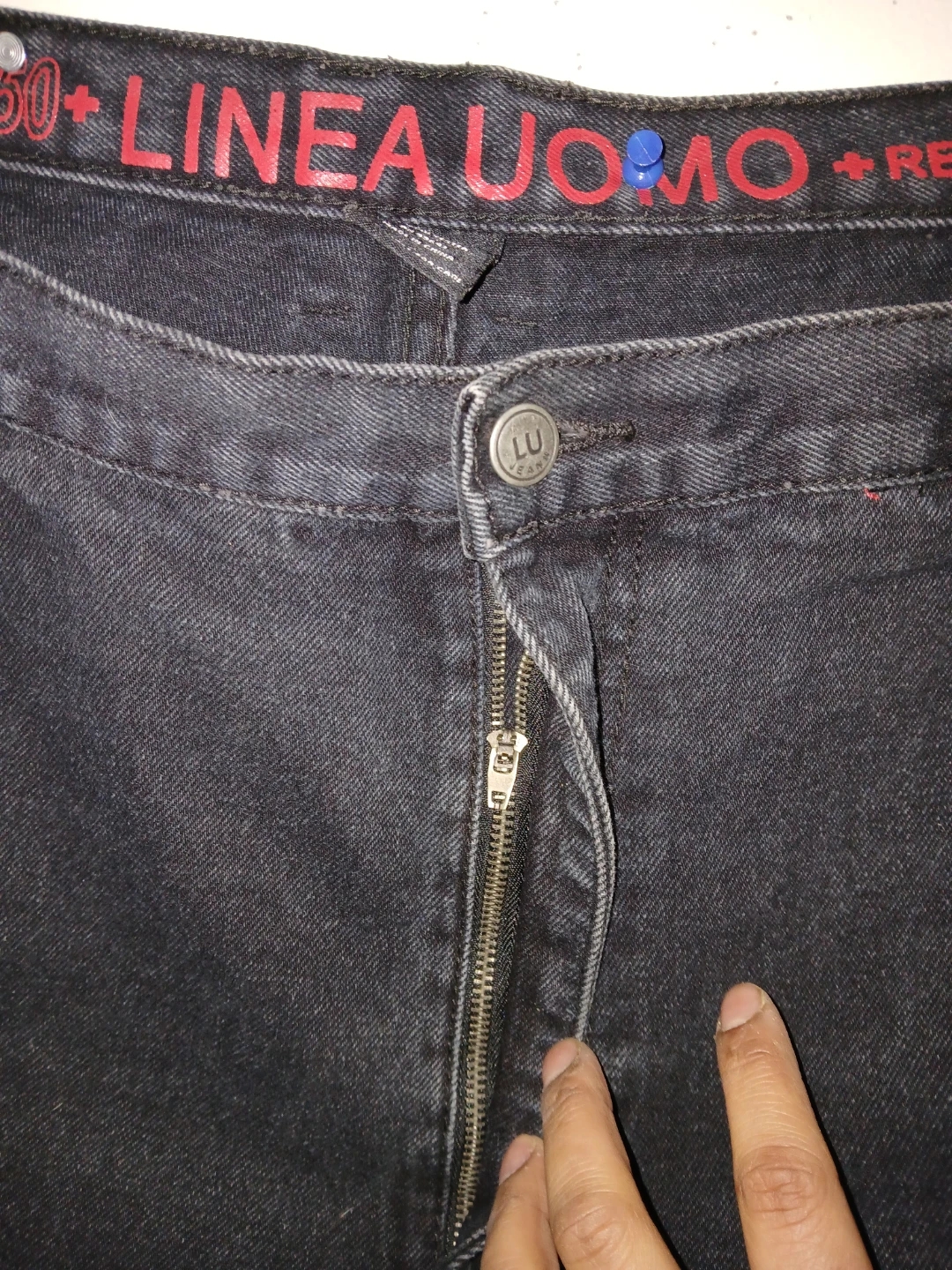 Linea Uomo Relaxed Fit Black Denim Shorts Men's Size 46 - photo 3