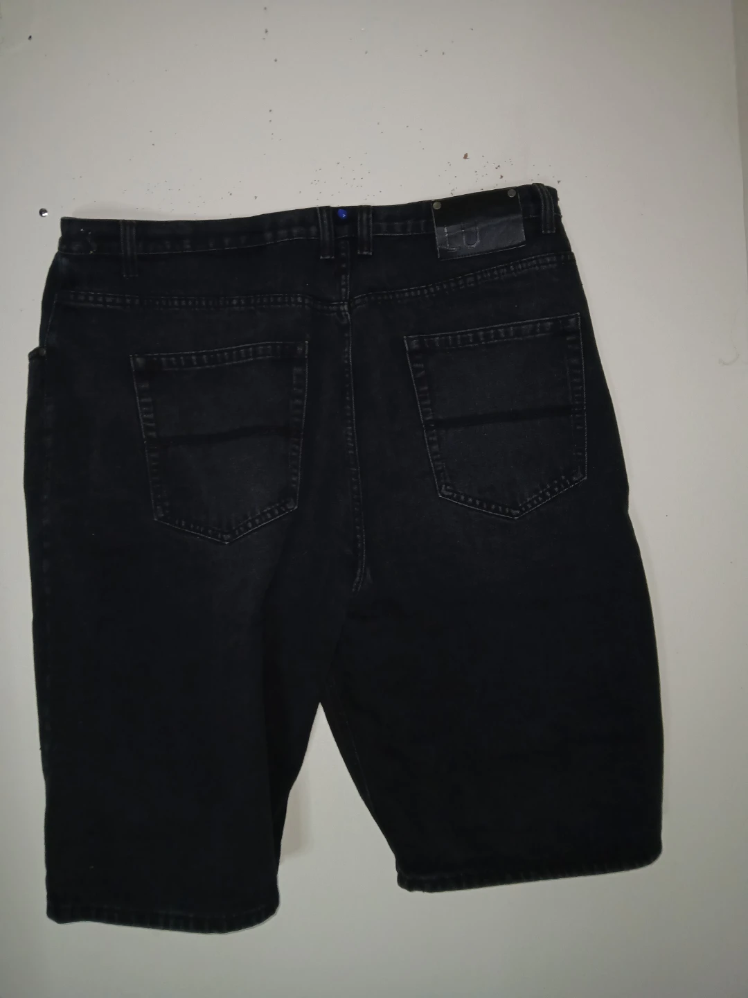 Linea Uomo Relaxed Fit Black Denim Shorts Men's Size 46 - photo 5
