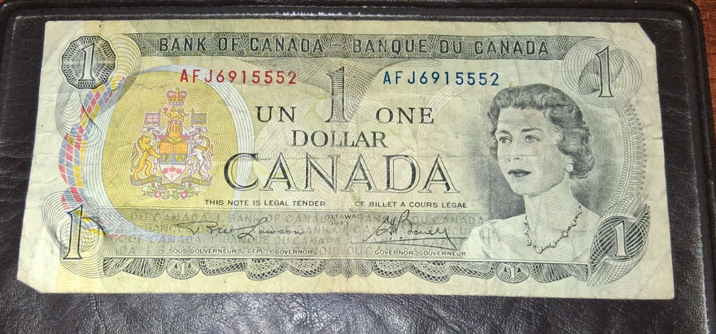 Vintage 1973 Canadian $1 Dollar Bill - photo 2
