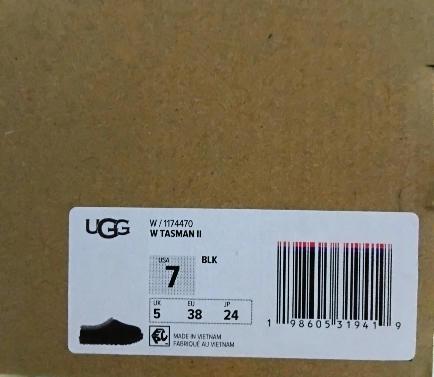 UGG Tasman II Women's Size 7 - Black  🥕 - photo 2