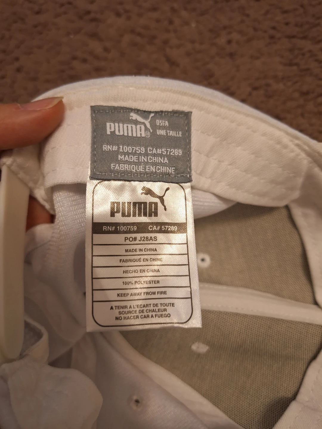 (New) Puma White Adjustable Hat - photo 4