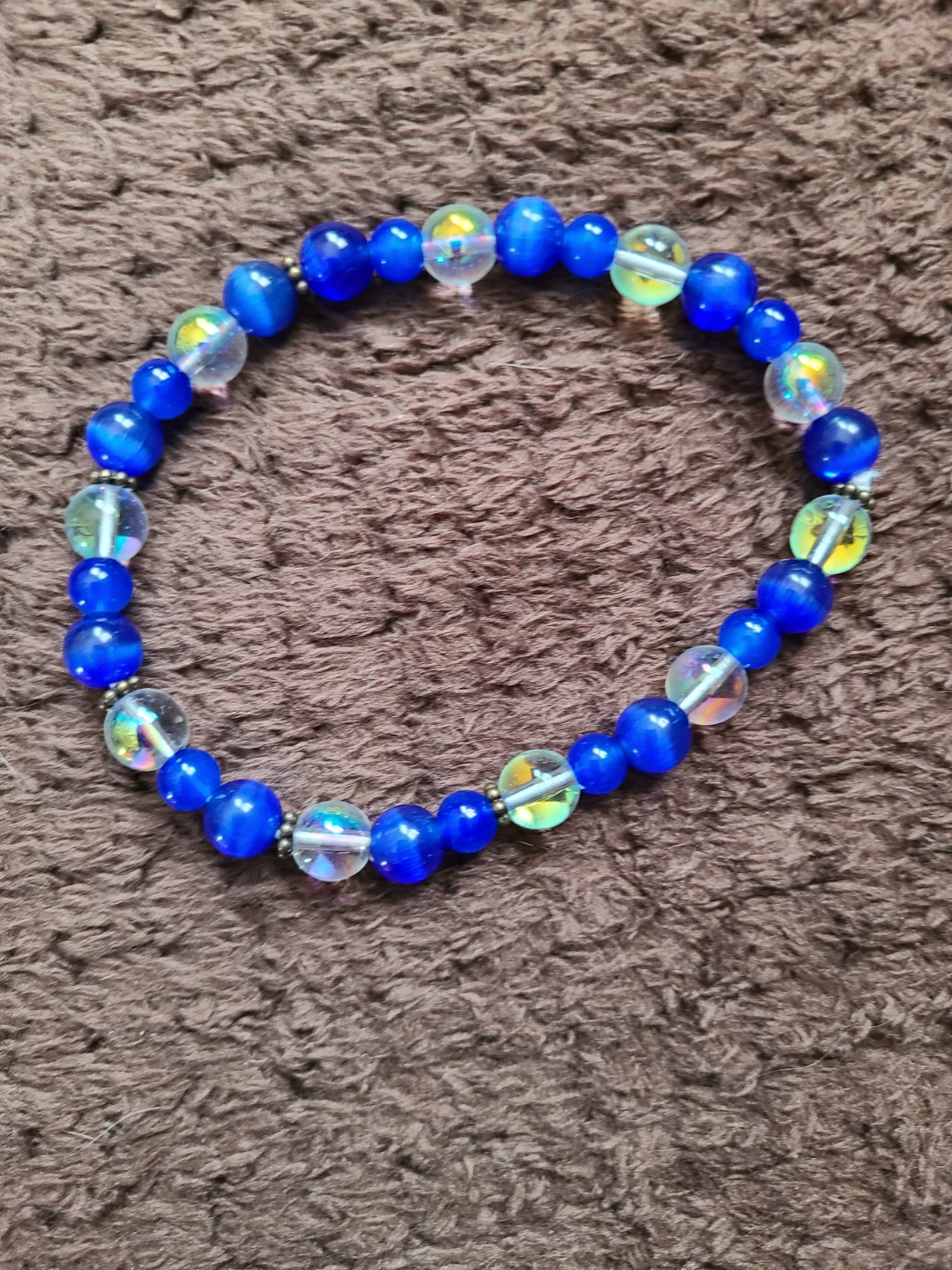 Blue Beaded Bracelet