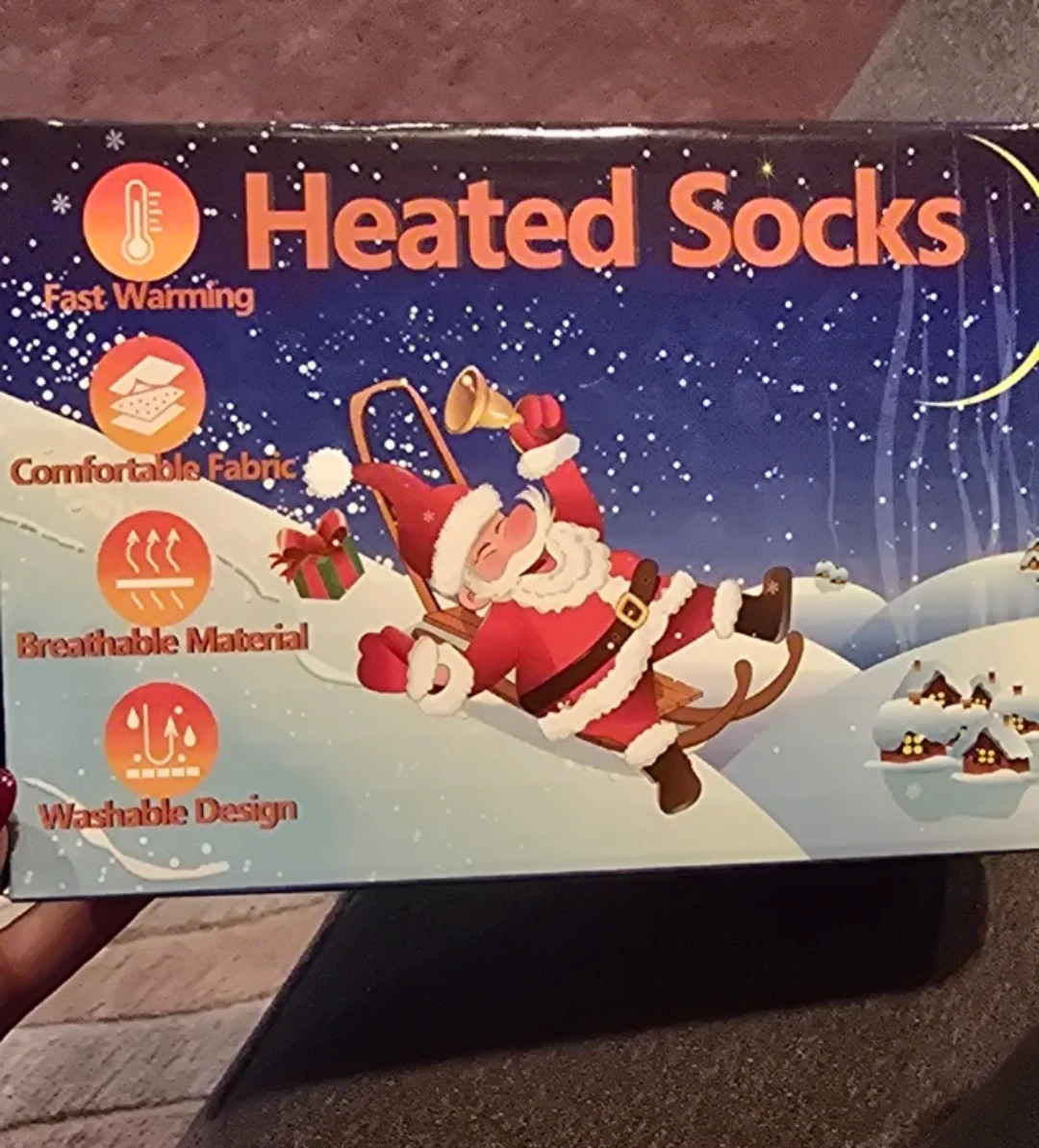 Heated Socks Unisex- Fast Warming, Breathable Material