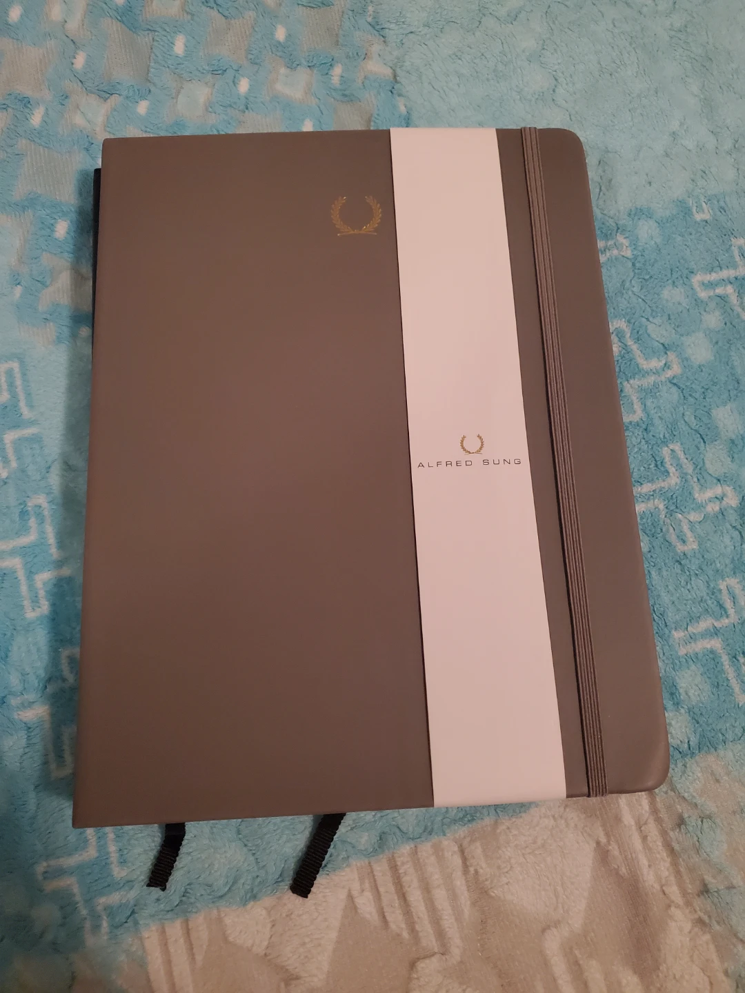 Alfred Sung Notebook - Grey and Navy 🧡
