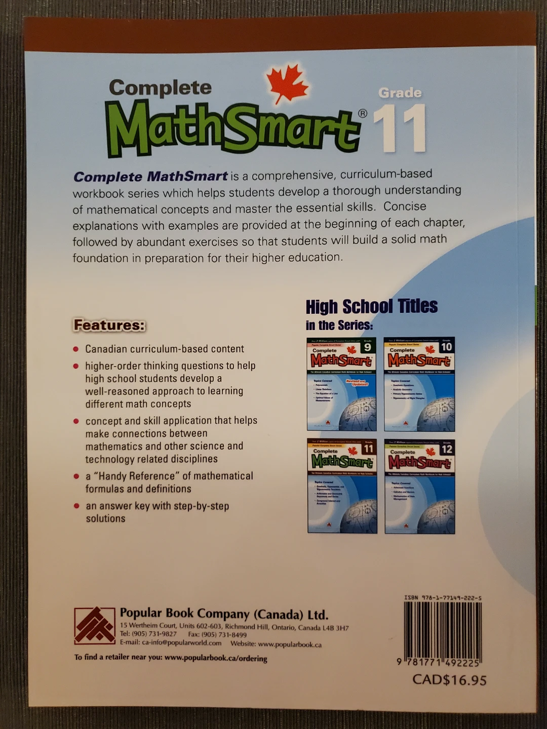 Complete MathSmart Grade 11 Workbook - photo 2