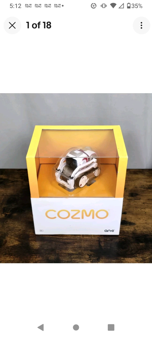 Special Collectible Vintage Rare"Anki Cozmo Robot Toy