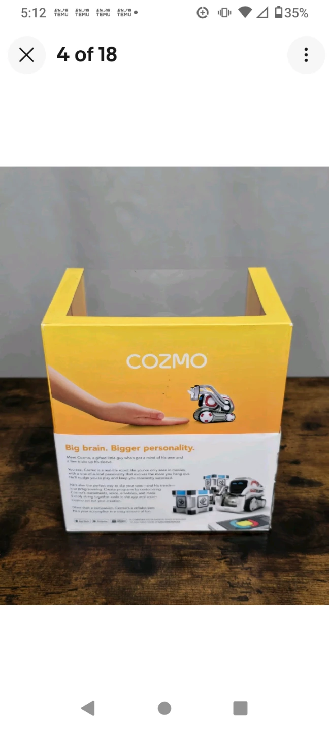 Special Collectible Vintage Rare"Anki Cozmo Robot Toy - photo 3