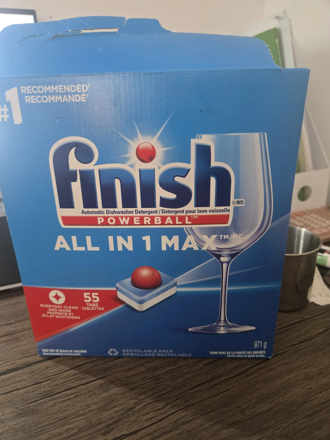 Finish All In 1 Max Powerball Dishwasher Detergent Tabs