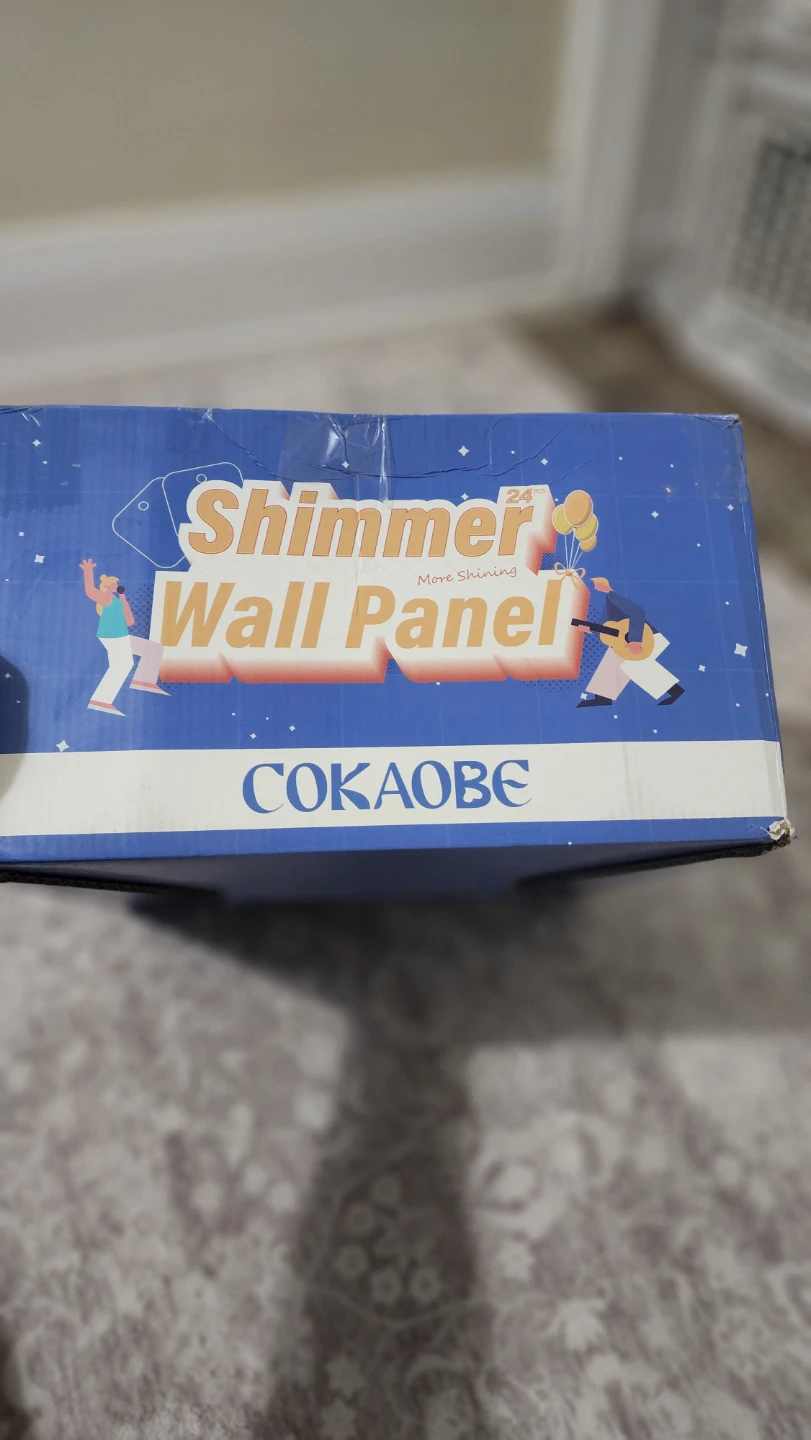 COKAOBE Shimmer Wall Backdrop Sequins Panels - Black - photo 4