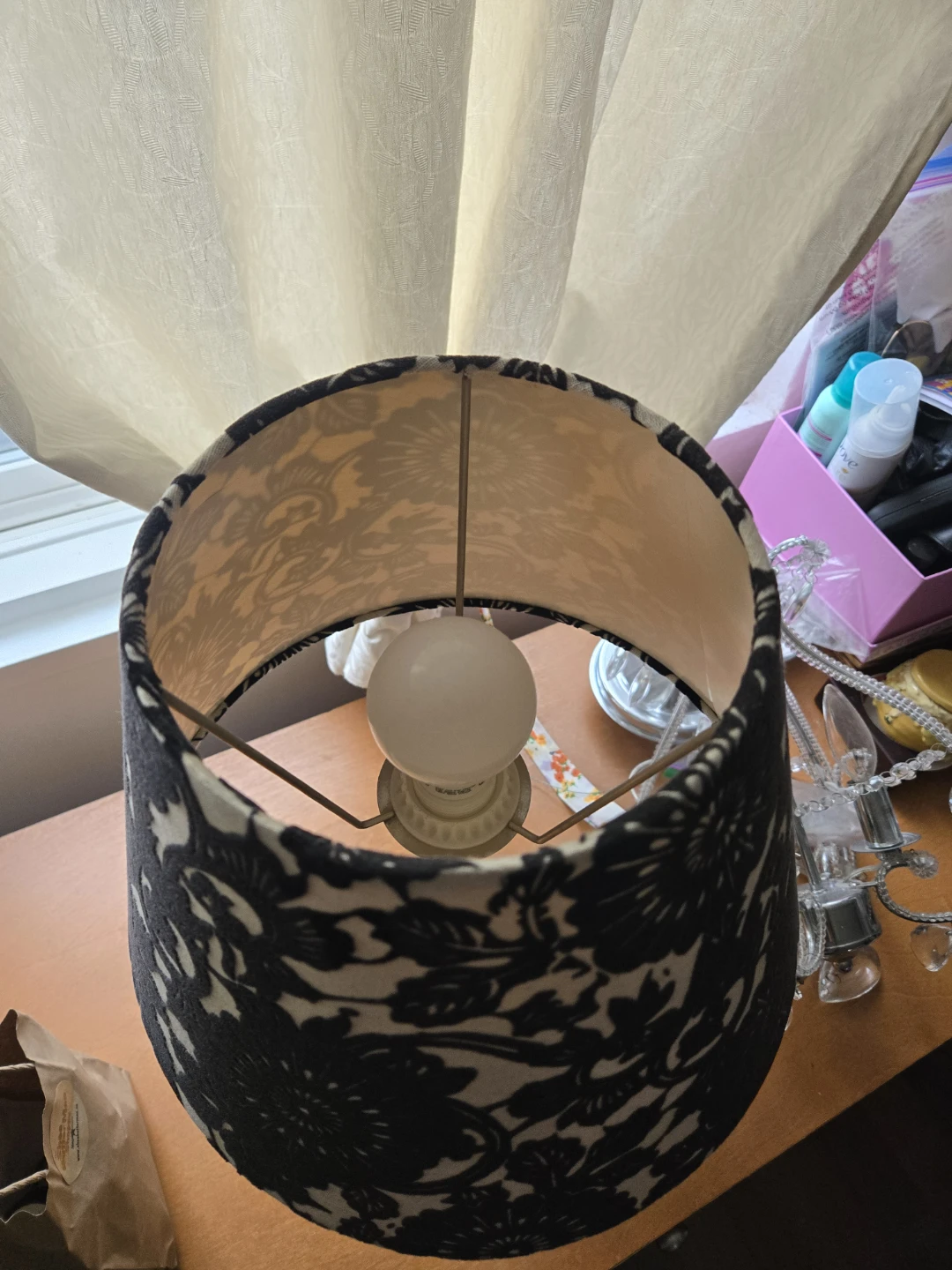 Floral Patterned Table Lamp