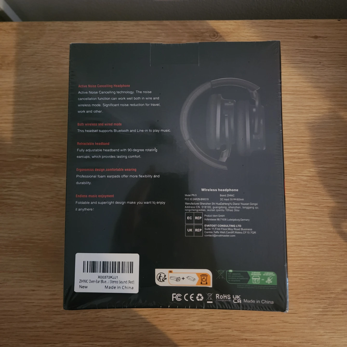ZIHNIO PN 9 Active Noise Cancelling Wireless Headphones - photo 3