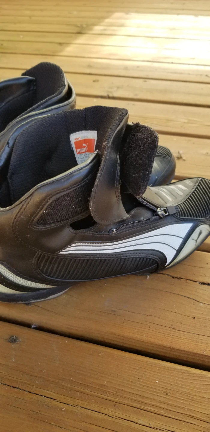 Puma Black Leather Motorcycle Boots - photo 3