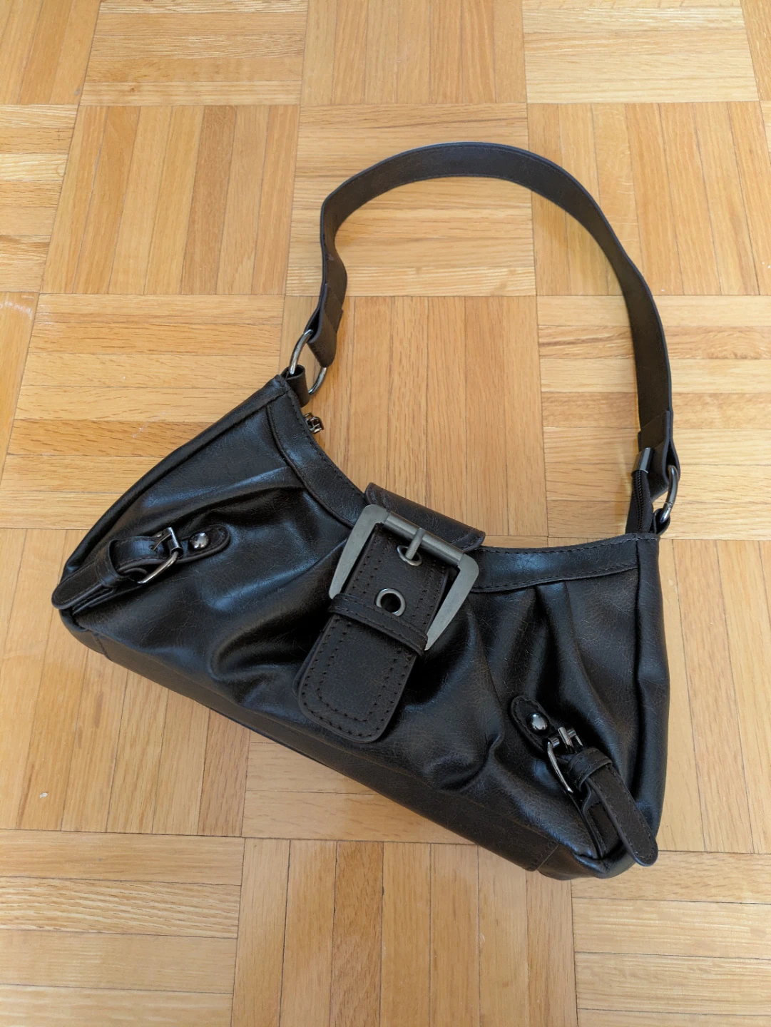 Vintage Y2K black shoulder purse bag