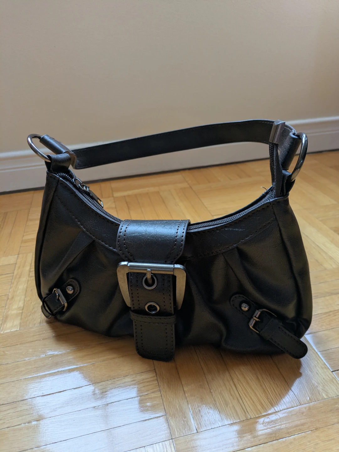Vintage Y2K black shoulder purse bag - photo 2