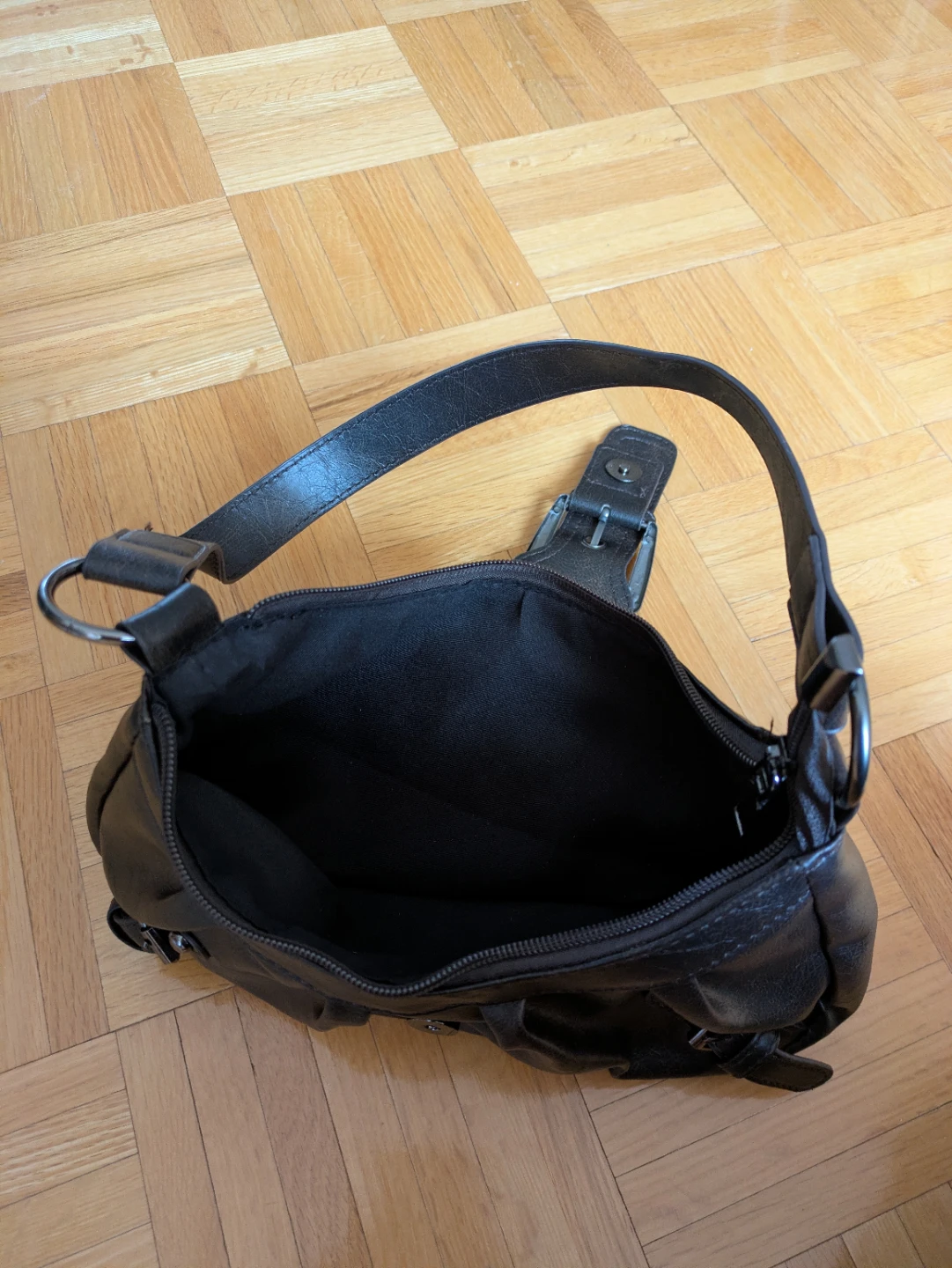 Vintage Y2K black shoulder purse bag - photo 3